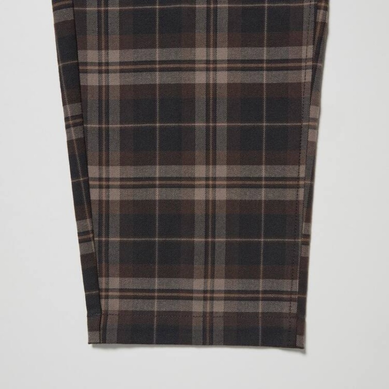 Pantalon Uniqlo Flannel Ankle Length Homme Marron | 3205603