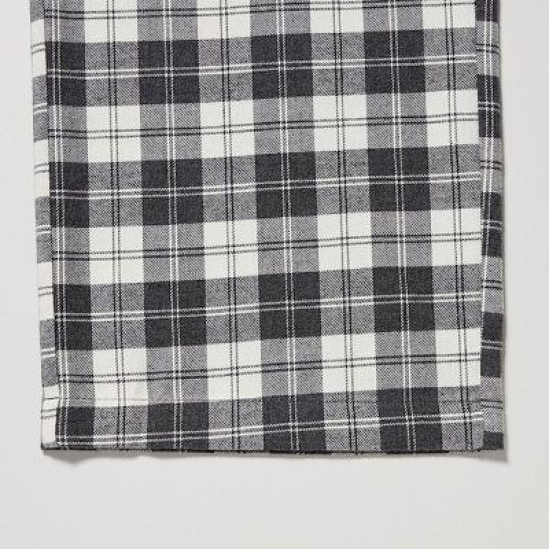 Pantalon Uniqlo Flannel Femme Noir | 4491195