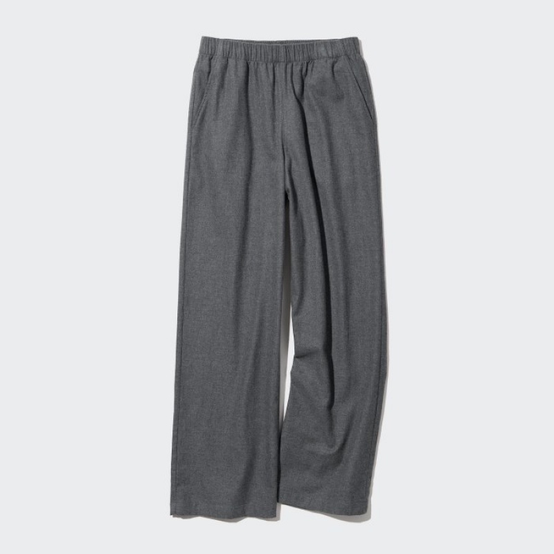 Pantalon Uniqlo Flannel Lounge Femme Grise | 6275023