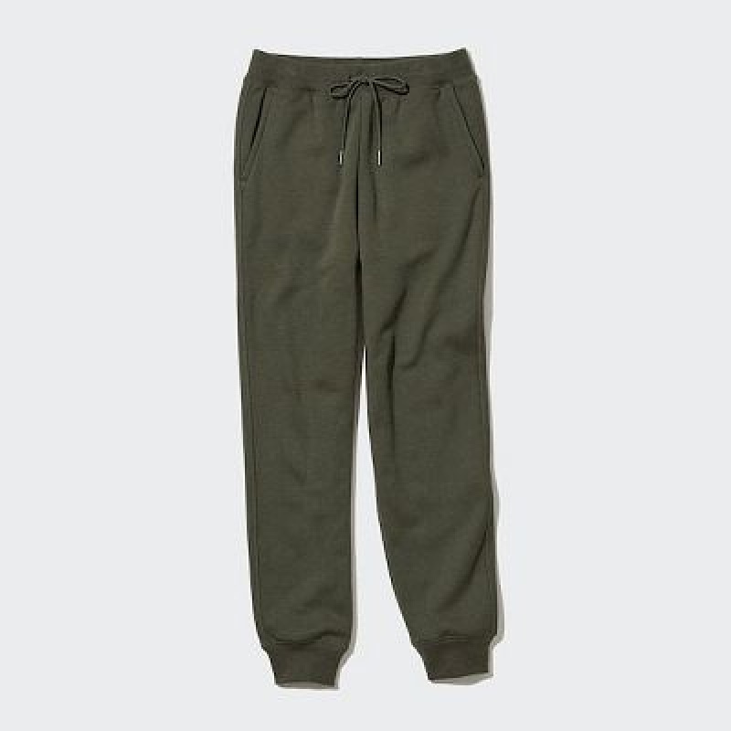 Pantalon Uniqlo HEATTECH Pile Lined Sweat Femme Vert | 3034629