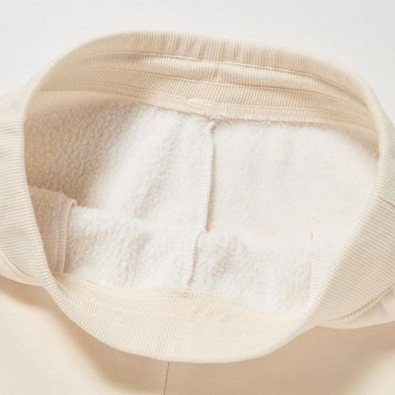 Pantalon Uniqlo HEATTECH Pile Lined Sweat Femme Blanche | 9792562