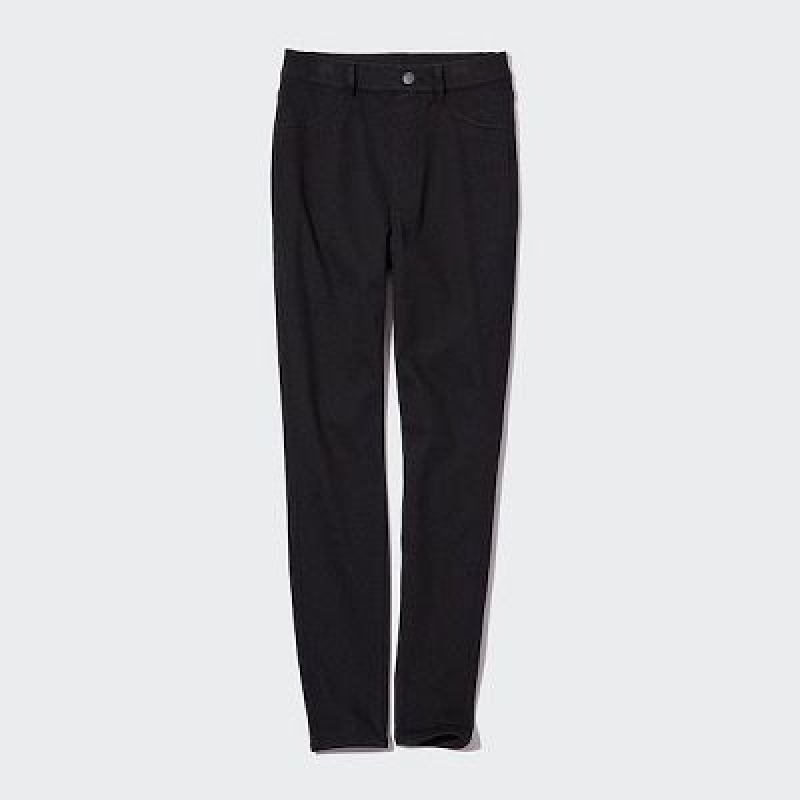 Pantalon Uniqlo HEATTECH Ultra Stretch High-Rise Femme Noir | 8190227