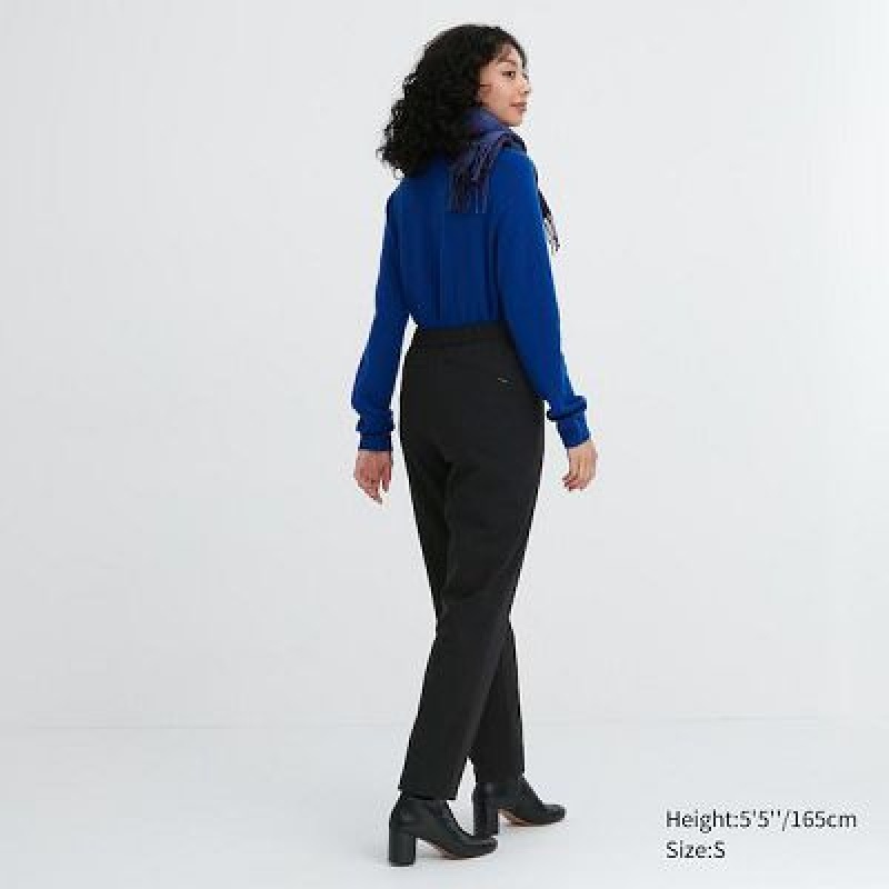 Pantalon Uniqlo Heattech Warm Lined Femme Noir | 7674119