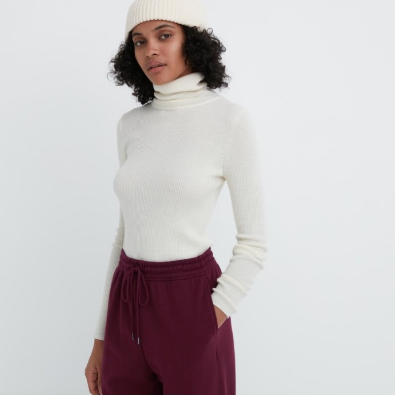 Pantalon Uniqlo Jogger Femme Bordeaux | 637996