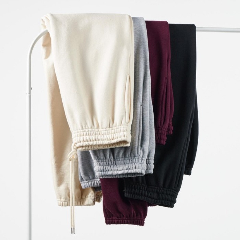 Pantalon Uniqlo Jogger Femme Bordeaux | 637996
