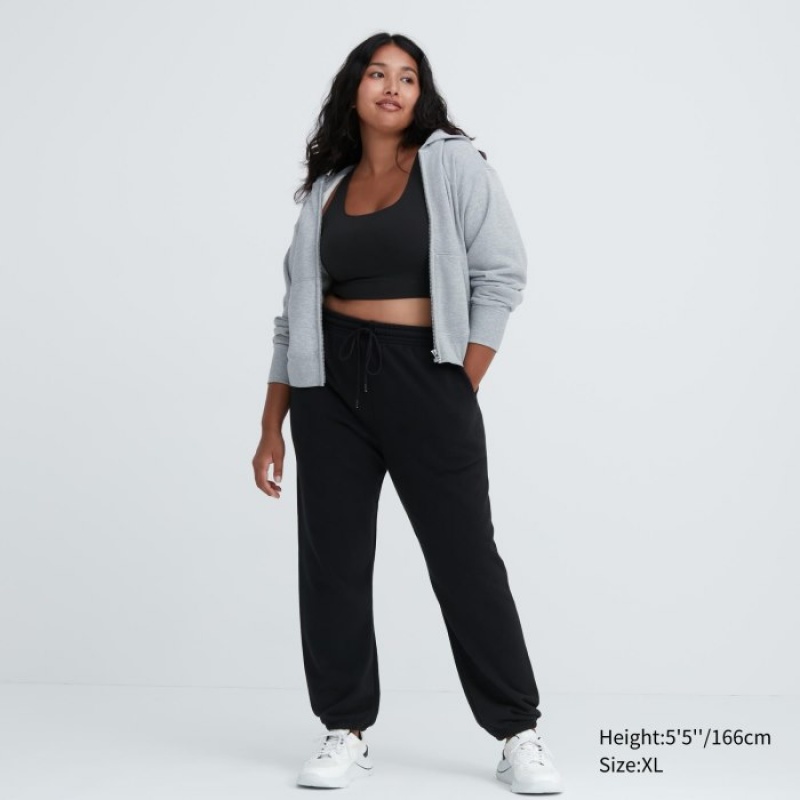 Pantalon Uniqlo Jogger Femme Noir | 7546588