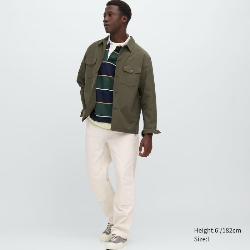 Pantalon Uniqlo Painter Homme Blanche | 5425052