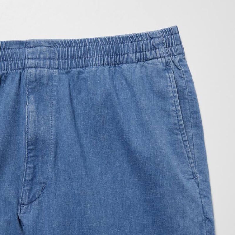 Pantalon Uniqlo Relaxed Fit Ankle Length Homme Bleu | 9597496