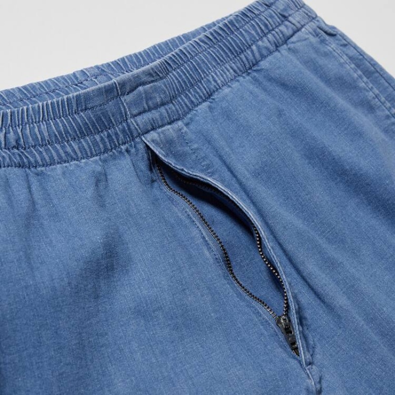 Pantalon Uniqlo Relaxed Fit Ankle Length Homme Bleu | 9597496