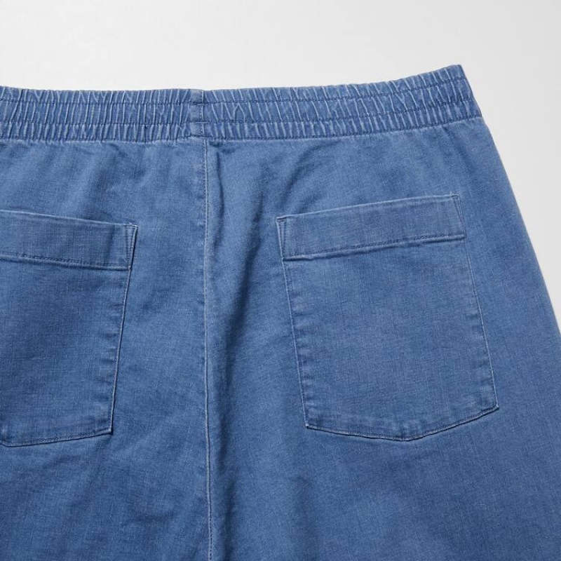 Pantalon Uniqlo Relaxed Fit Ankle Length Homme Bleu | 9597496