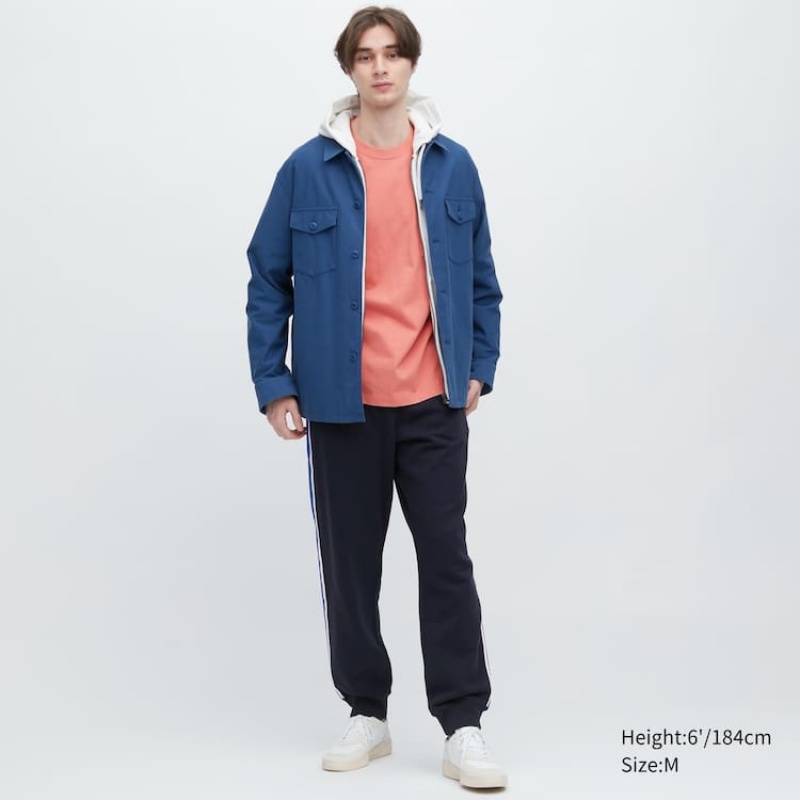 Pantalon Uniqlo Side Striped Jogger Homme Bleu Marine | 6813152