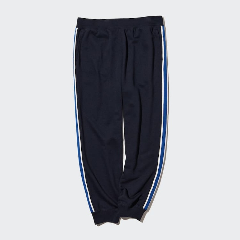 Pantalon Uniqlo Side Striped Jogger Homme Bleu Marine | 6813152