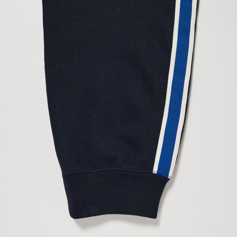Pantalon Uniqlo Side Striped Jogger Homme Bleu Marine | 6813152