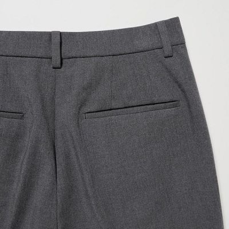 Pantalon Uniqlo Smart Ankle (2-Way Stretch, Tall) Femme Grise | 8570532