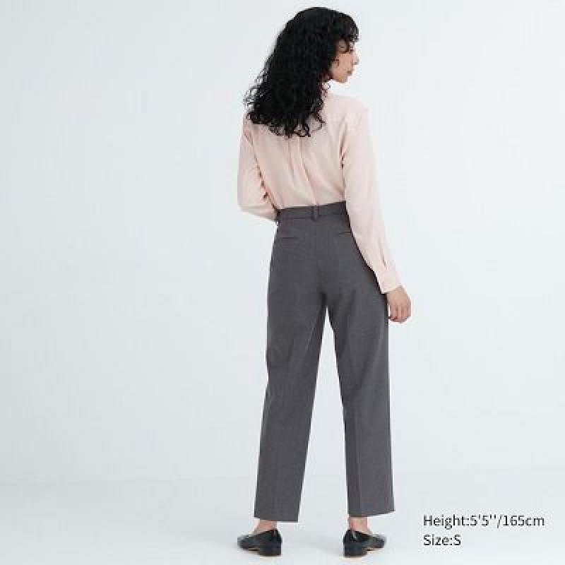 Pantalon Uniqlo Smart Ankle (2-Way Stretch) Femme Grise | 7639509