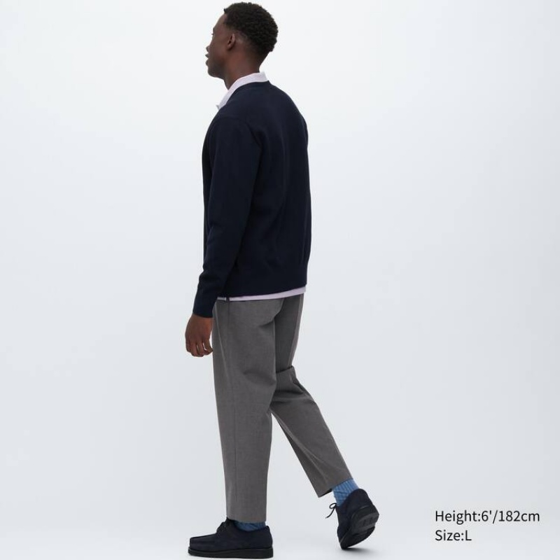 Pantalon Uniqlo Smart Ankle Length Homme Grise | 3033732