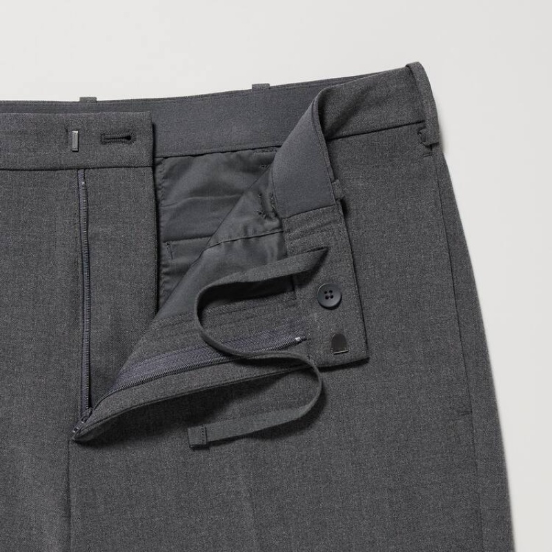 Pantalon Uniqlo Smart Ankle Length Homme Grise | 3033732