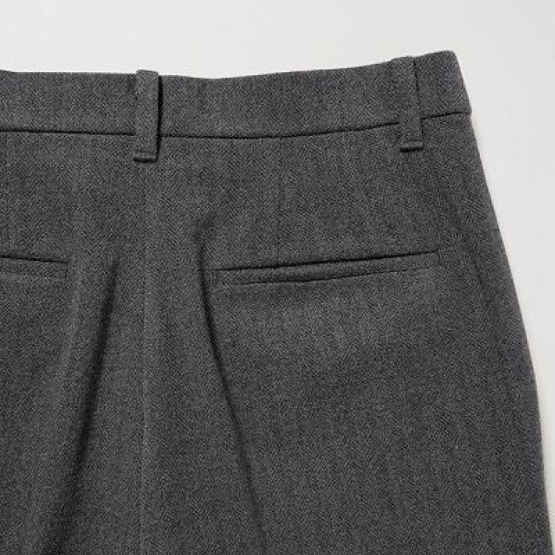 Pantalon Uniqlo Smart Brushed Ankle Femme Blanche | 8474756