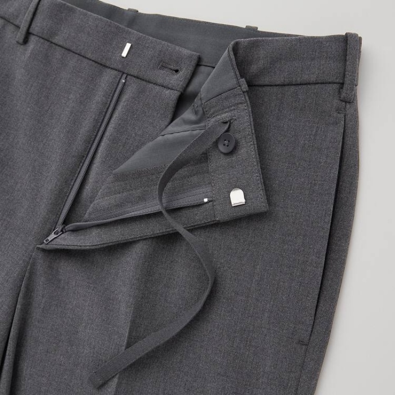 Pantalon Uniqlo Smart Comfort Ankle Length Homme Grise | 6443574