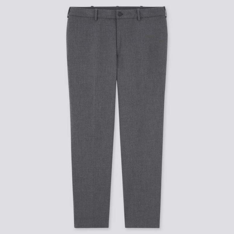 Pantalon Uniqlo Smart Comfort Ankle Length Homme Grise | 8479586