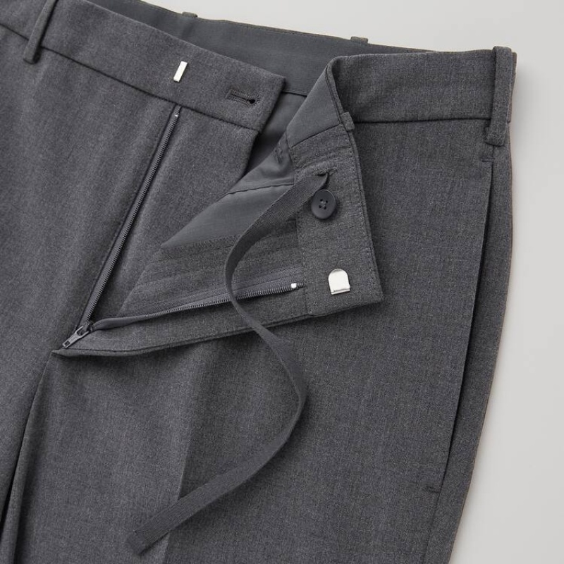 Pantalon Uniqlo Smart Comfort Ankle Length Homme Grise | 1736214