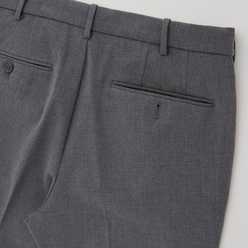Pantalon Uniqlo Smart Comfort Ankle Length Homme Grise | 1736214
