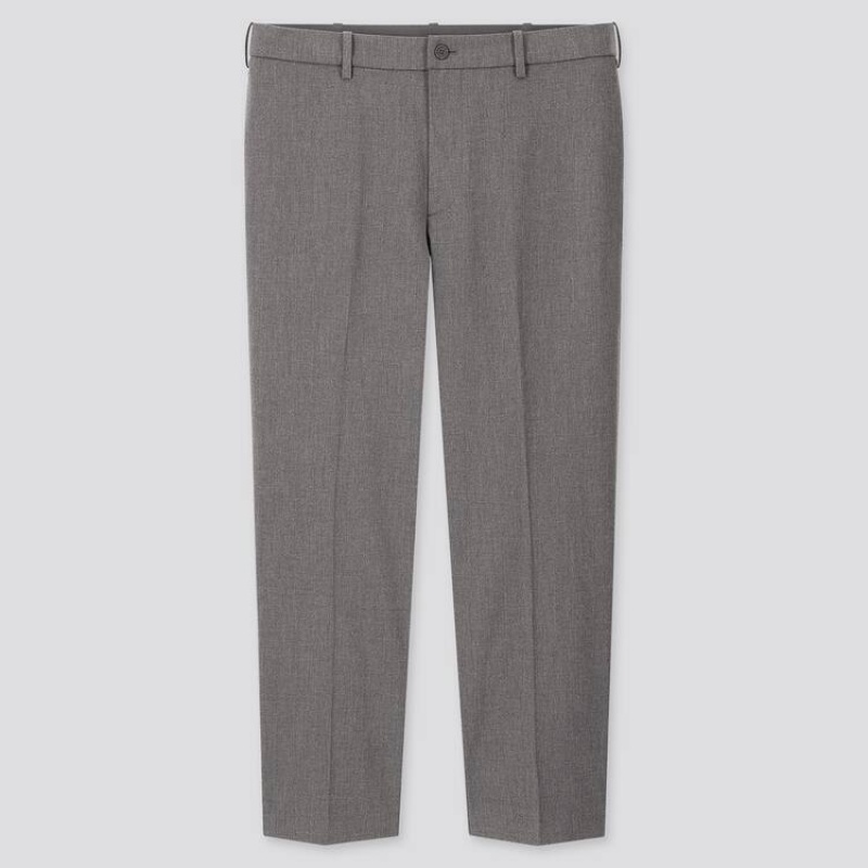Pantalon Uniqlo Smart Comfort Ankle Length Homme Grise | 8612163