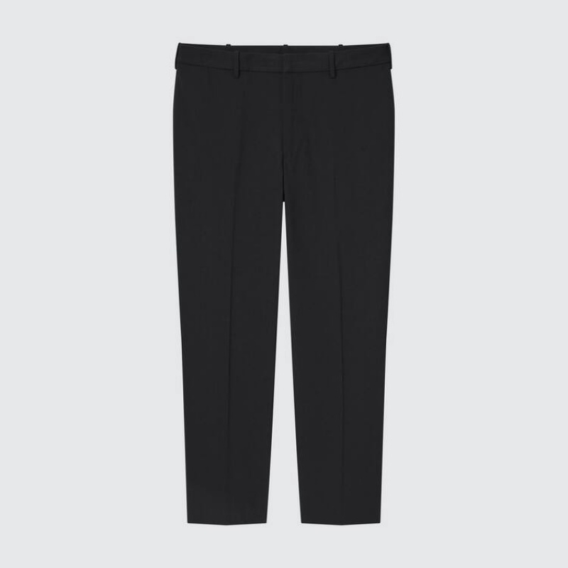 Pantalon Uniqlo Smart Comfort Ankle Length Homme Noir | 3910956