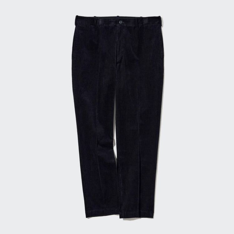 Pantalon Uniqlo Smart Corduroy Ankle Length Homme Bleu Marine | 3967191