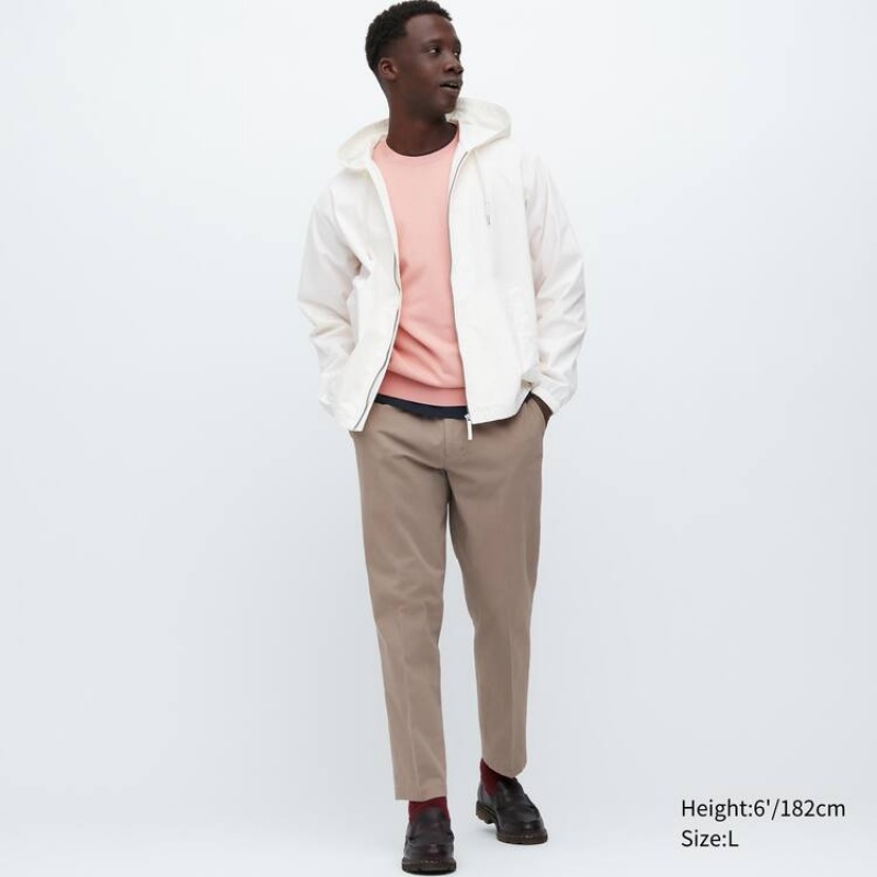 Pantalon Uniqlo Smart Cotton Ankle Length Homme Grise | 4485980