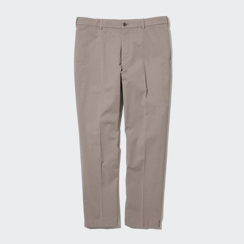 Pantalon Uniqlo Smart Cotton Ankle Length Homme Grise | 2891511