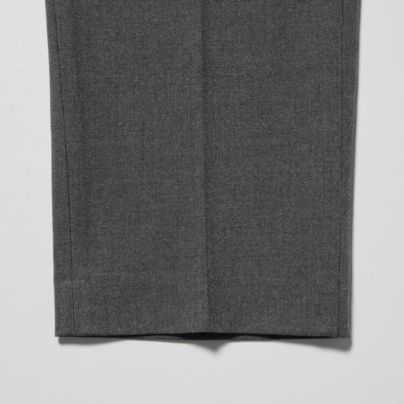 Pantalon Uniqlo Smart Wool-like Ankle Length Homme Grise | 6416901