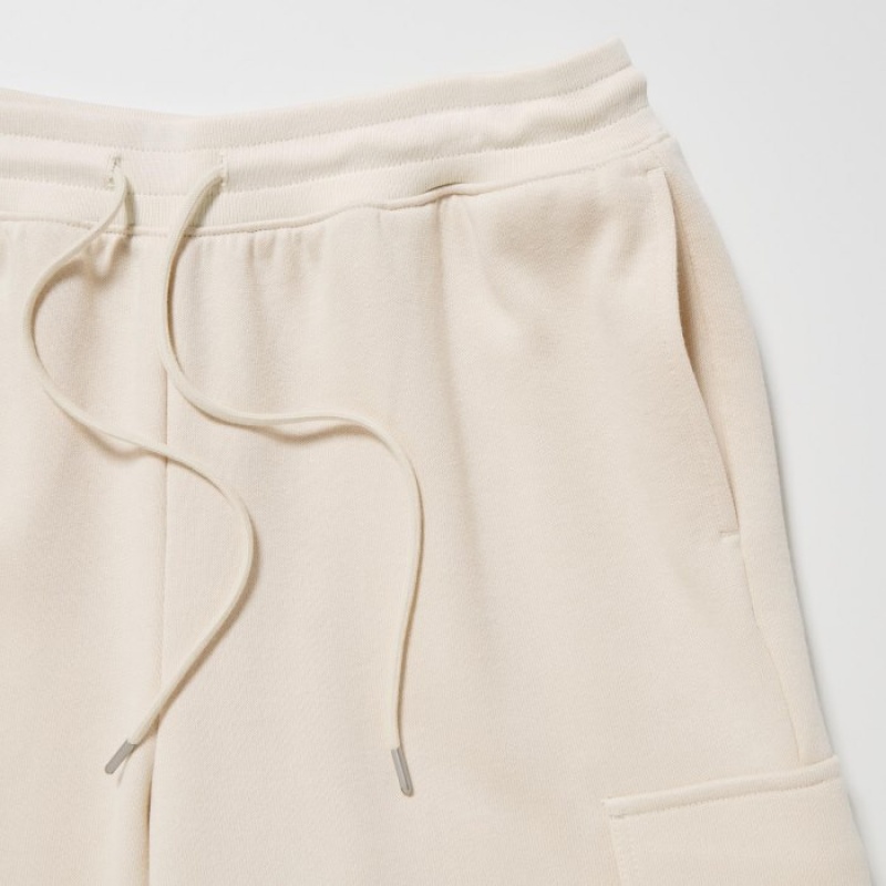 Pantalon Uniqlo Sweat Cargo Femme Blanche | 409525