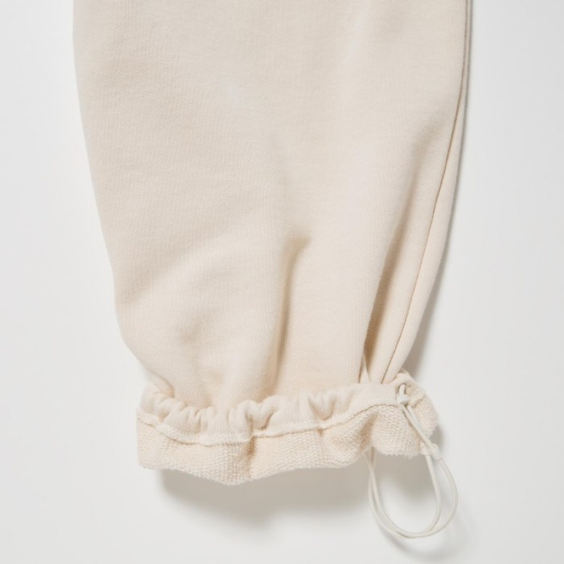 Pantalon Uniqlo Sweat Cargo Femme Blanche | 409525