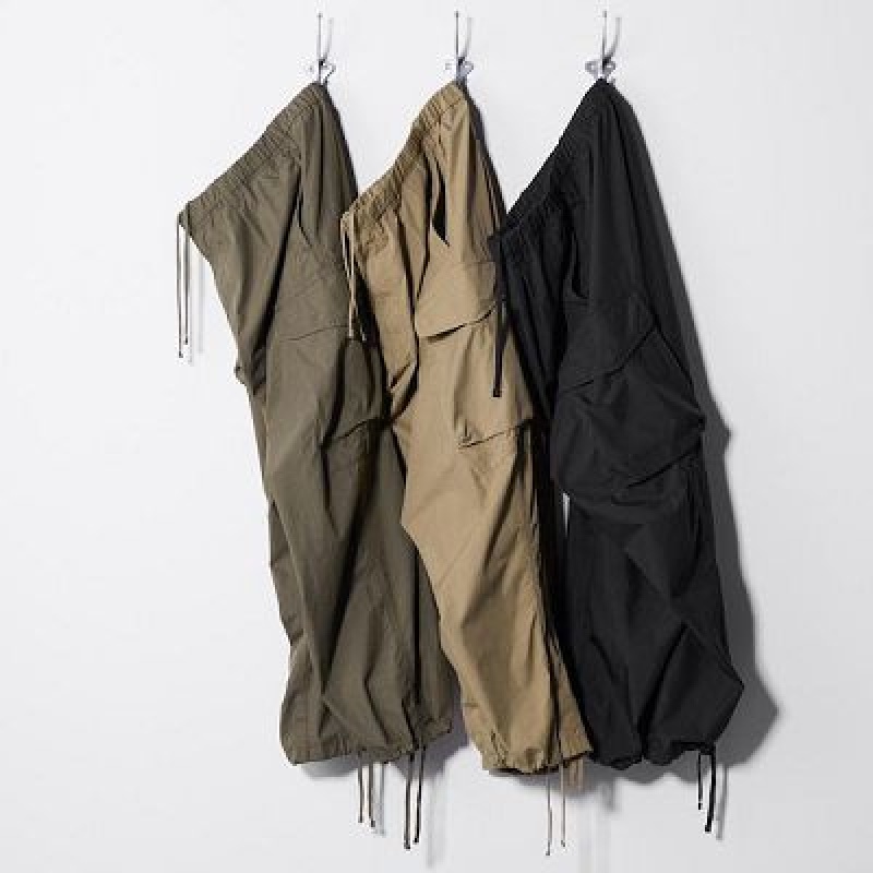 Pantalon Uniqlo U Wide-Fit Parachute Cargo Femme Vert Olive | 3120974