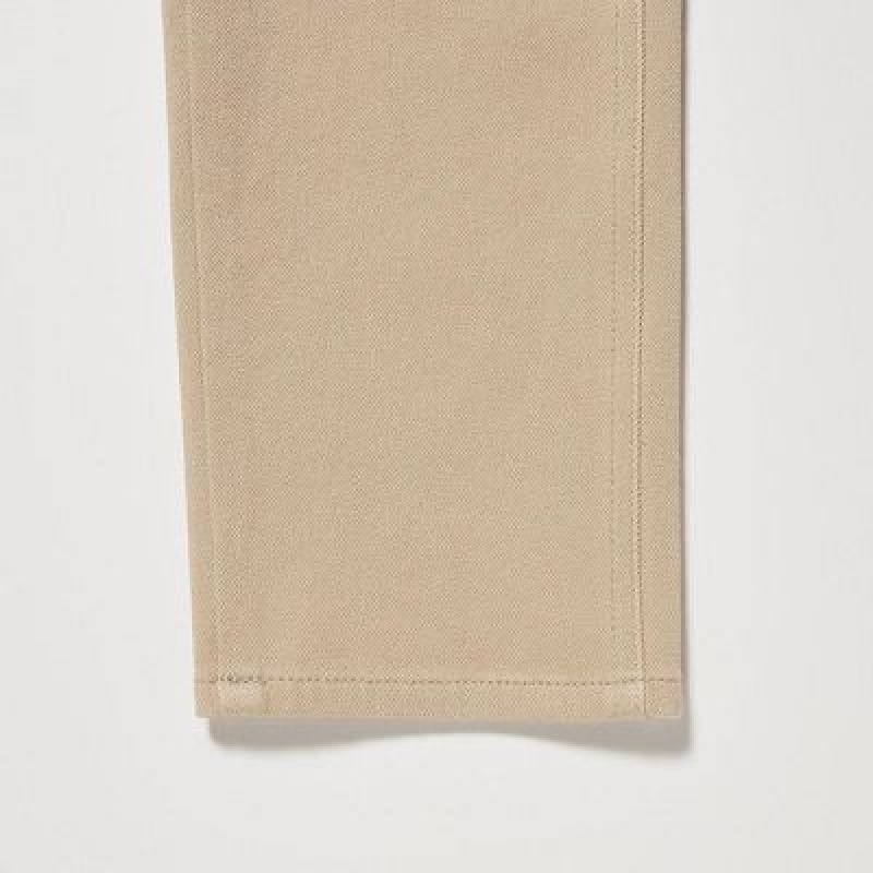 Pantalon Uniqlo Ultra Stretch Femme Blanche | 6072210
