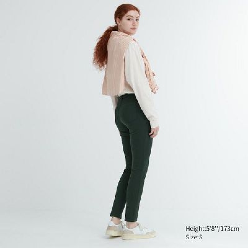 Pantalon Uniqlo Ultra Stretch Femme Vert | 1582629