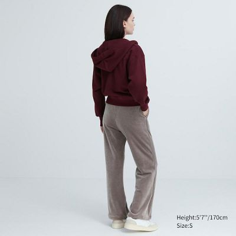 Pantalon Uniqlo Ultra Stretch Smooth Femme Marron | 2716765