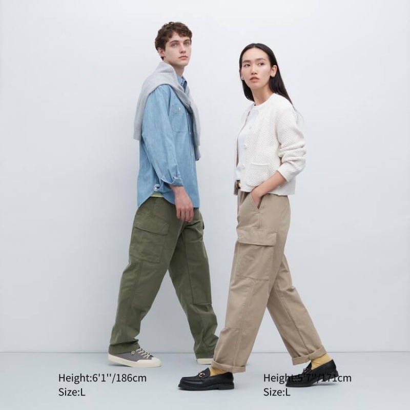 Pantalon Uniqlo Utility Cargo Homme Beige | 6432796