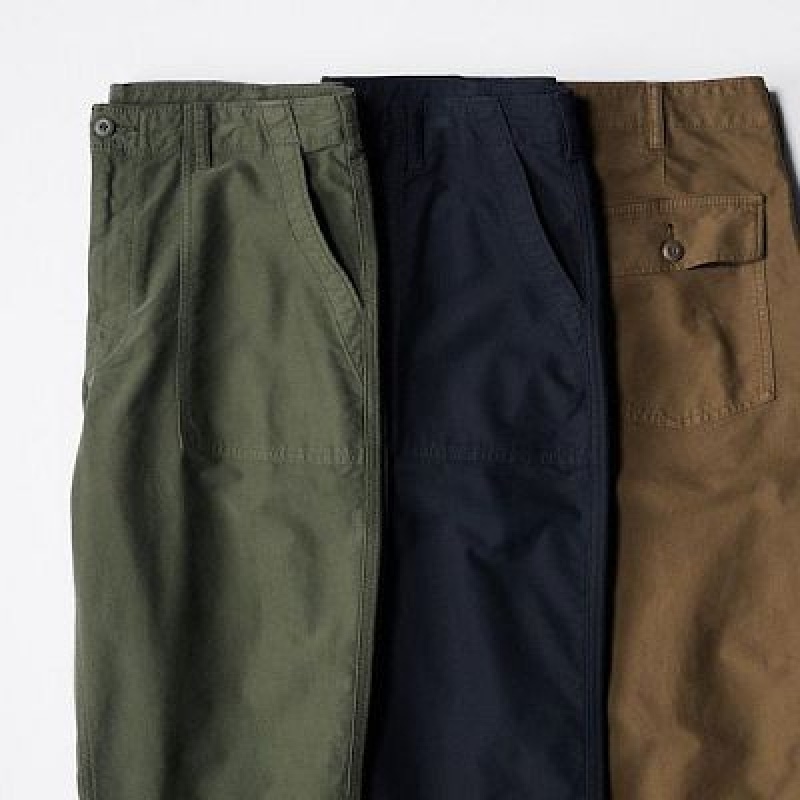 Pantalon Uniqlo Utility Work Femme Bleu Marine | 7881735