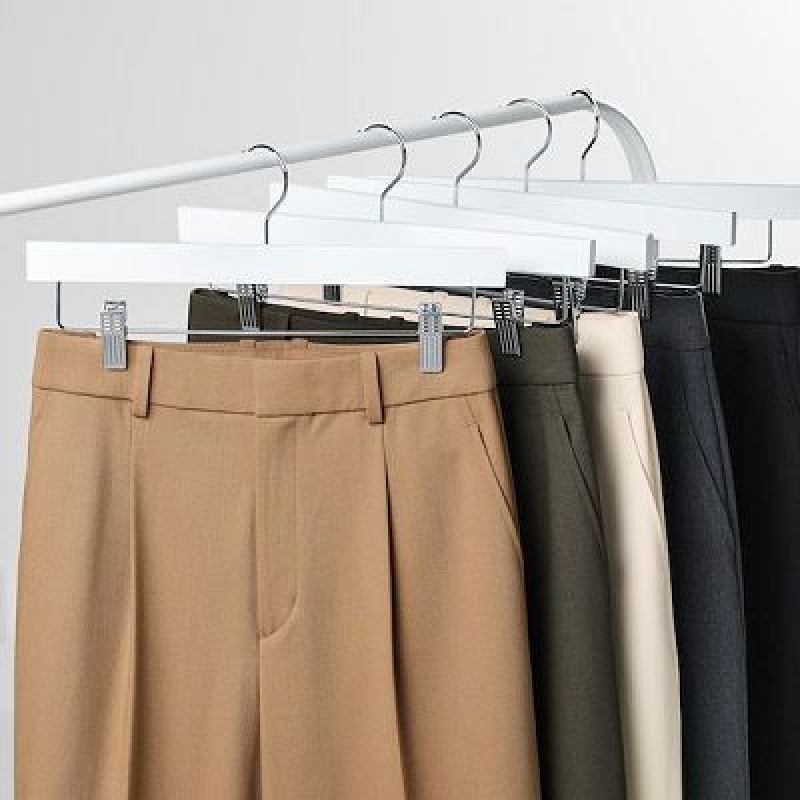 Pantalon Uniqlo Wide-Fit Pleated Femme Vert Olive | 9208871