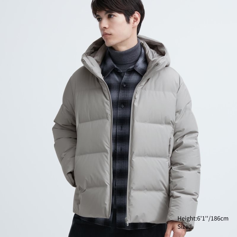 Parka Uniqlo 3d Cut Seamless Down Homme Grise | 845694