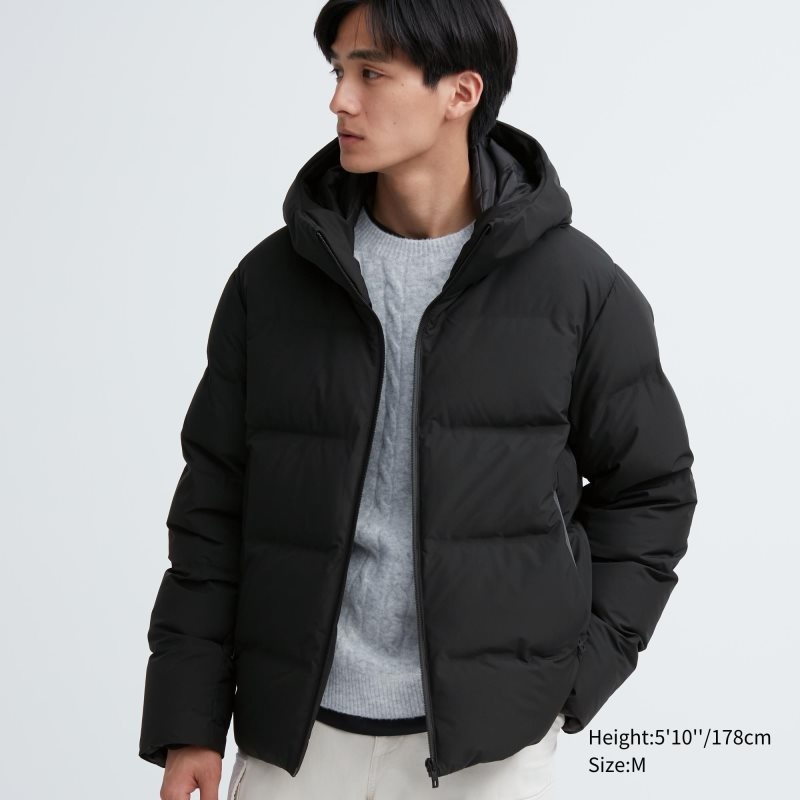 Parka Uniqlo 3d Cut Seamless Down Homme Noir | 5292461