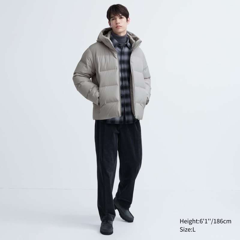 Parka Uniqlo 3d Cut Seamless Down Homme Bleu Marine | 7435693
