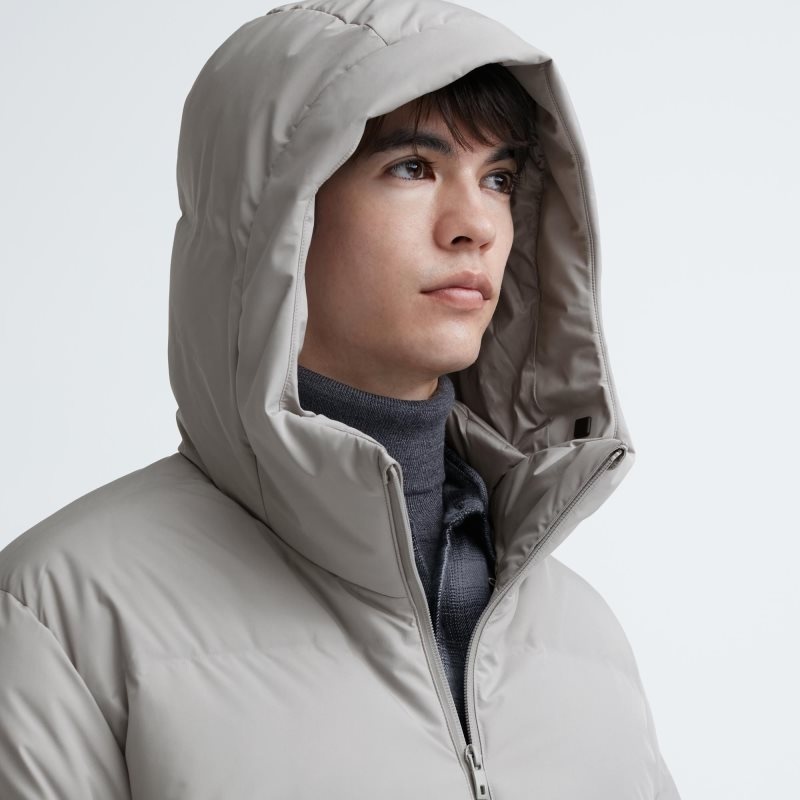 Parka Uniqlo 3d Cut Seamless Down Homme Vert | 6174721