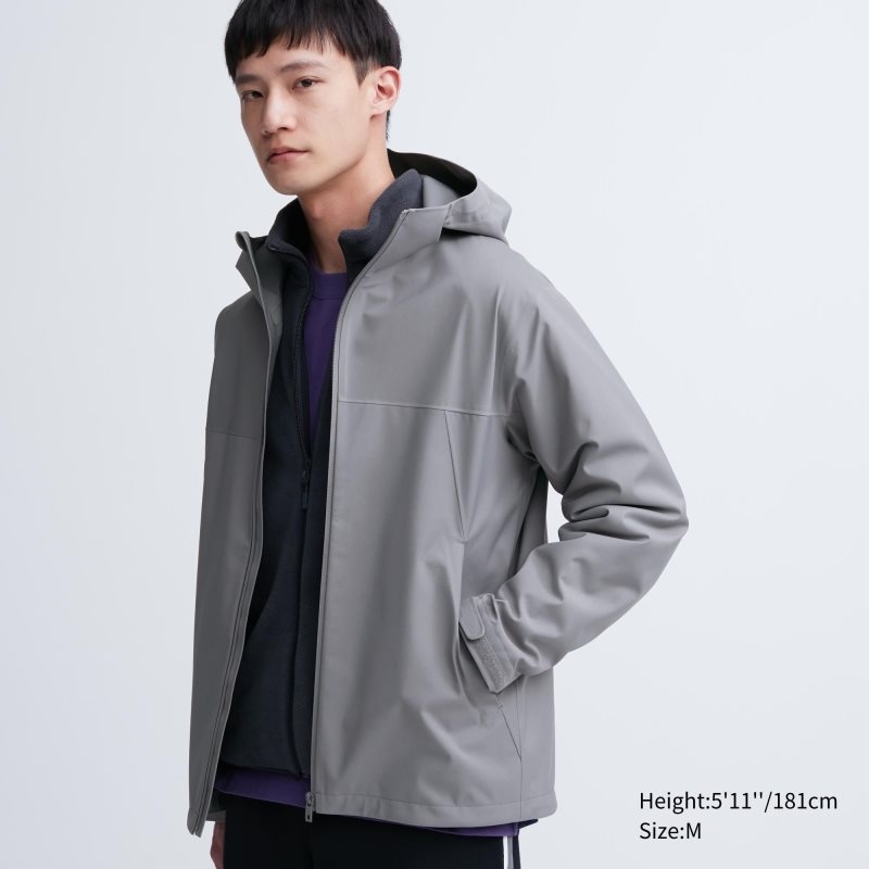 Parka Uniqlo Blocktech 3d Cut Homme Grise | 7356902