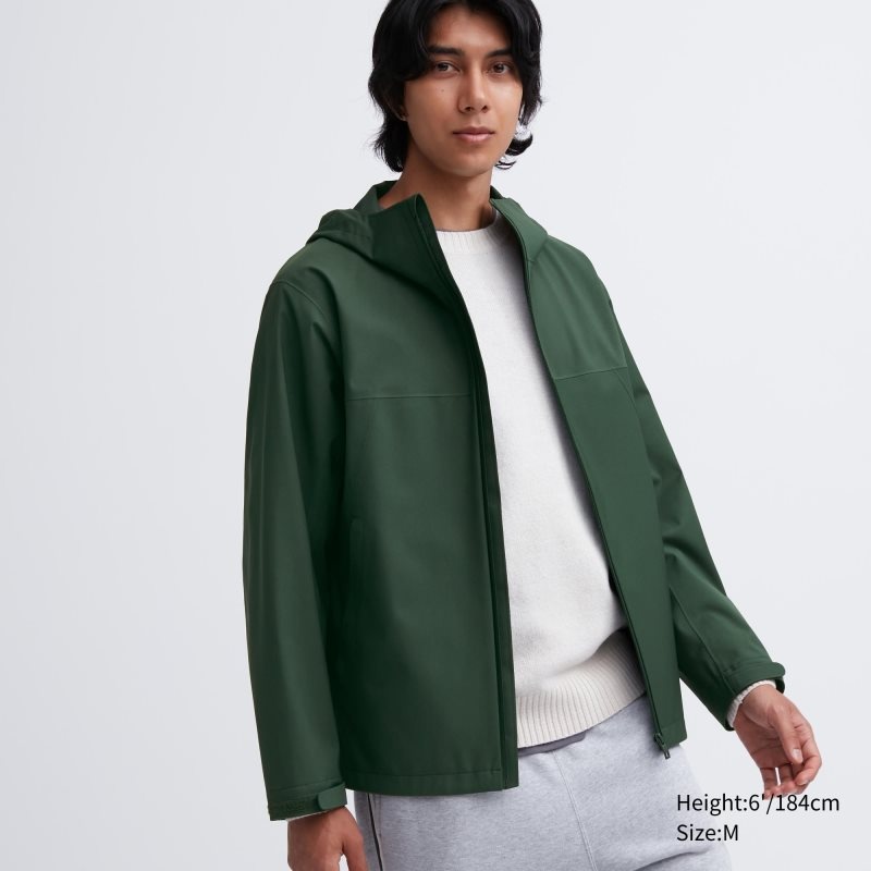Parka Uniqlo Blocktech 3d Cut Homme Vert Olive | 2600869
