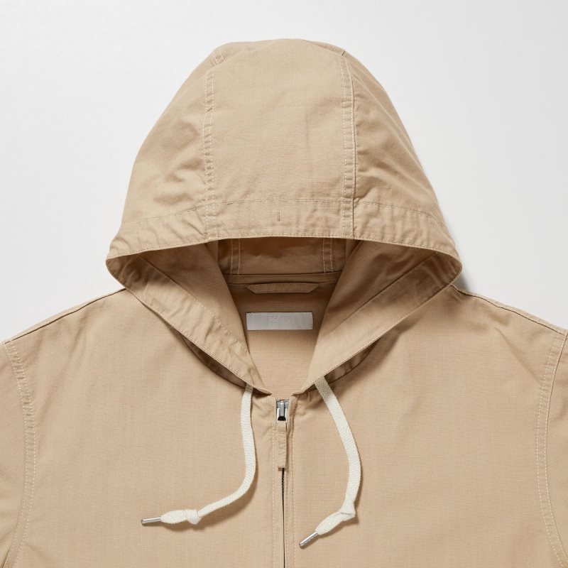 Parka Uniqlo Cotton Homme Beige | 4378967