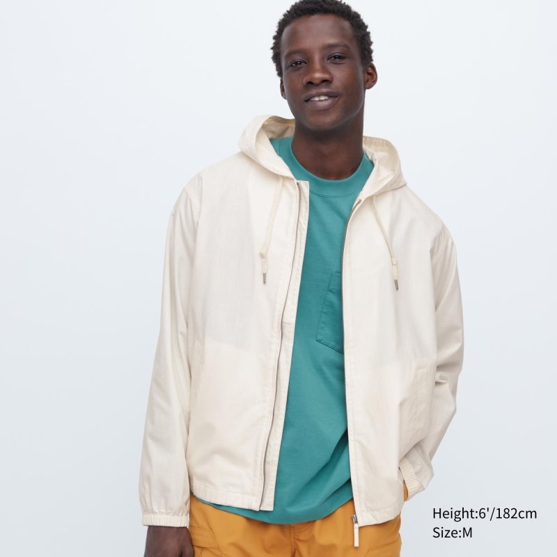 Parka Uniqlo Cotton Homme Blanche | 3889873