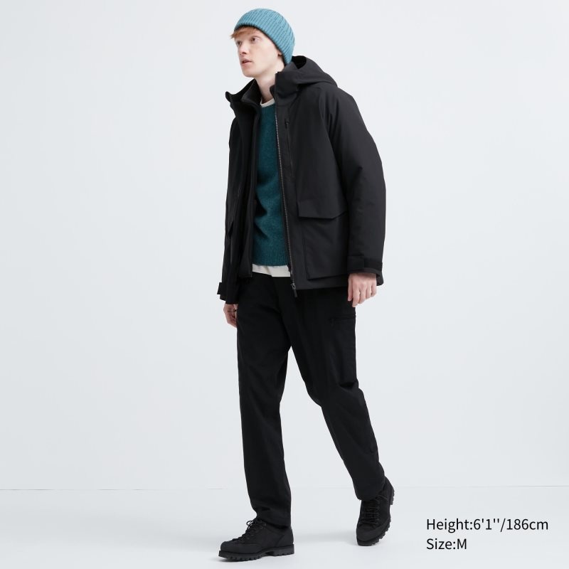 Parka Uniqlo Hybrid Down 3d Cut Homme Beige | 9140060